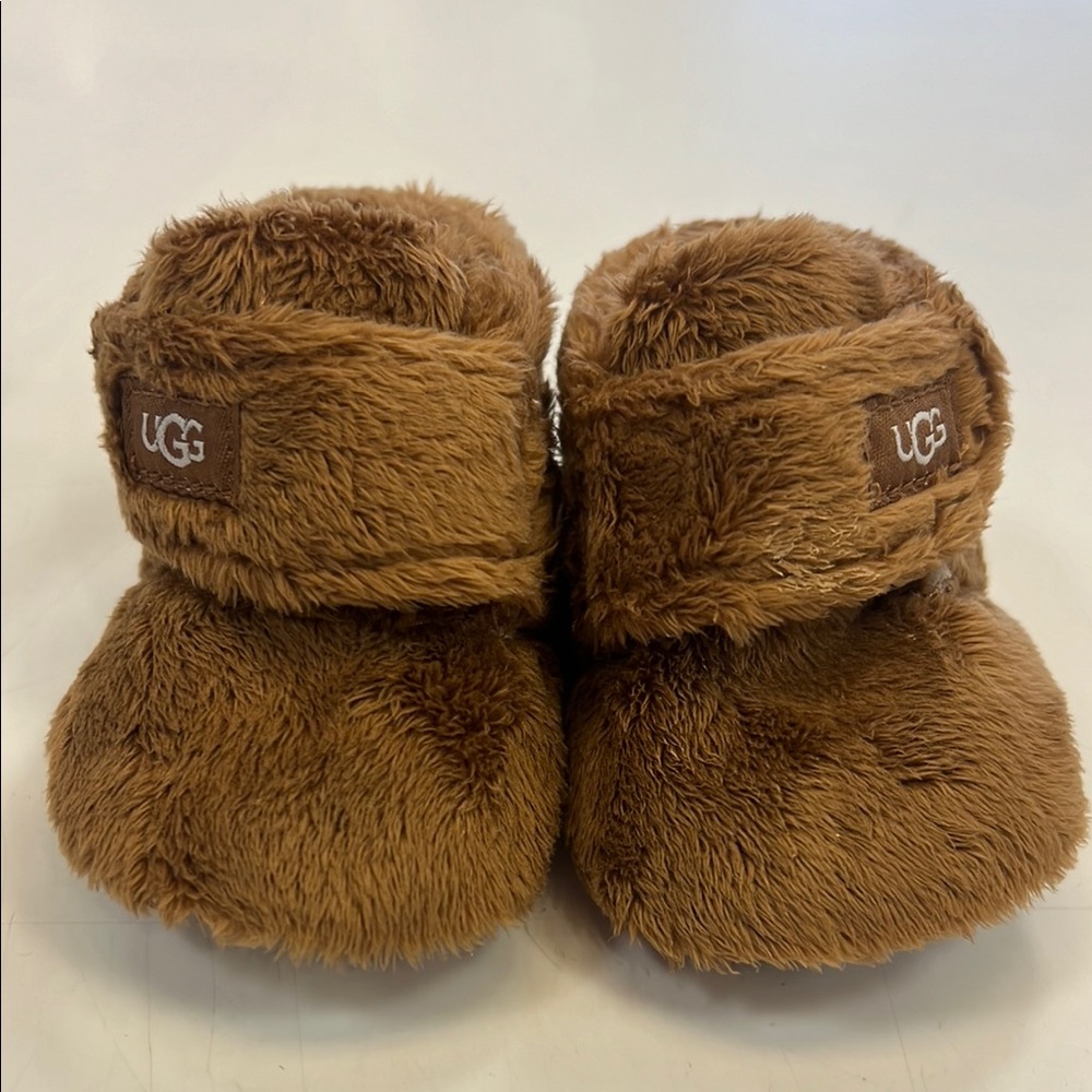 UGG Brown Fuzzy Baby Booties